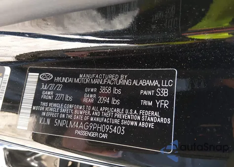 2023 Hyundai Elantra Sel from USA, damaged, VIN 5NPLM4AG9PH095403